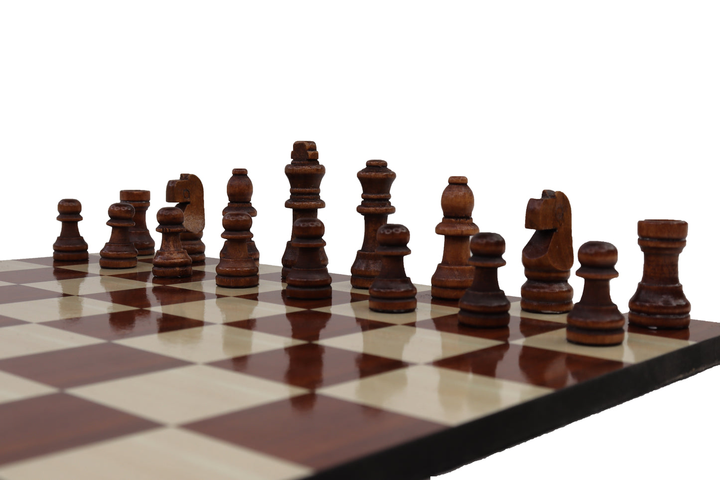 playminds 21-Inch Professional Staunton Wooden Chess Set with Tiered Pedestal Board