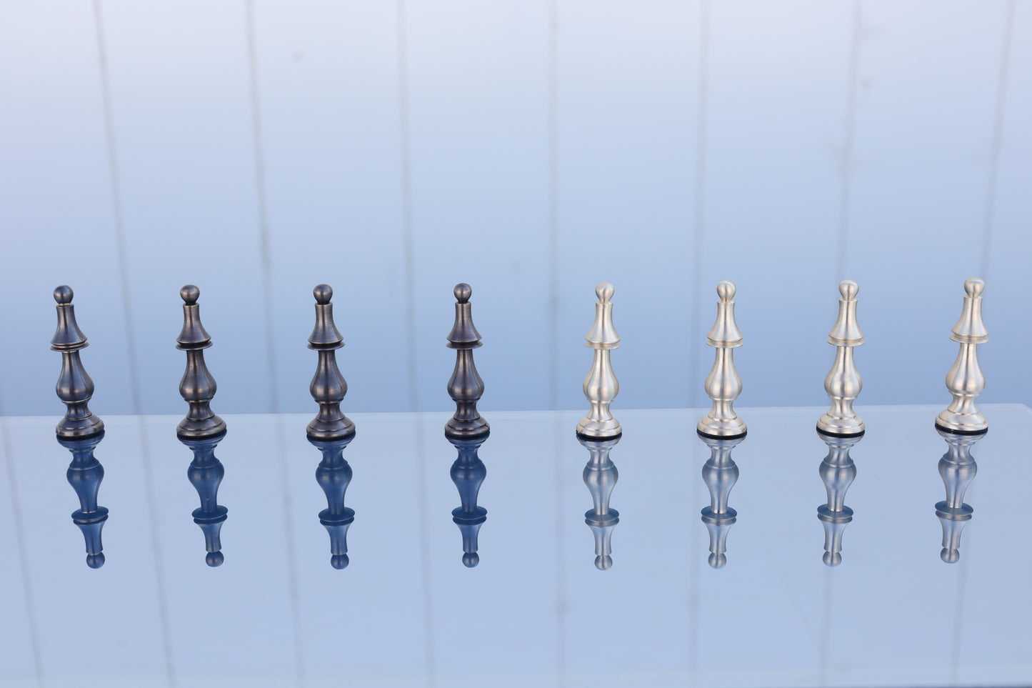 playminds 21-Inch Luxury Roman Empire Metal Chess Set | Artisan Rosewood & Maple