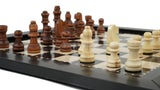 playminds 21" Signature Tournament Wooden Chess Set – Natural Grain & Staunton Series