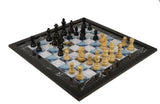 playminds 21" Imperial Roman Empire Metal Chess Set – Hand-Polished Antiqued Figures
