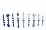 playminds 21-Inch Luxury Roman Empire Metal Chess Set | Artisan Rosewood & Maple