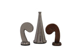 playminds 21-Inch Luxury Roman Empire Minimalist Metal Chess Set | Artisan Rosewood & Maple