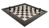 playminds 21" Grandmaster Series Ebony & Maple Wooden Chess Set – Triple-Weighted Professional Edition