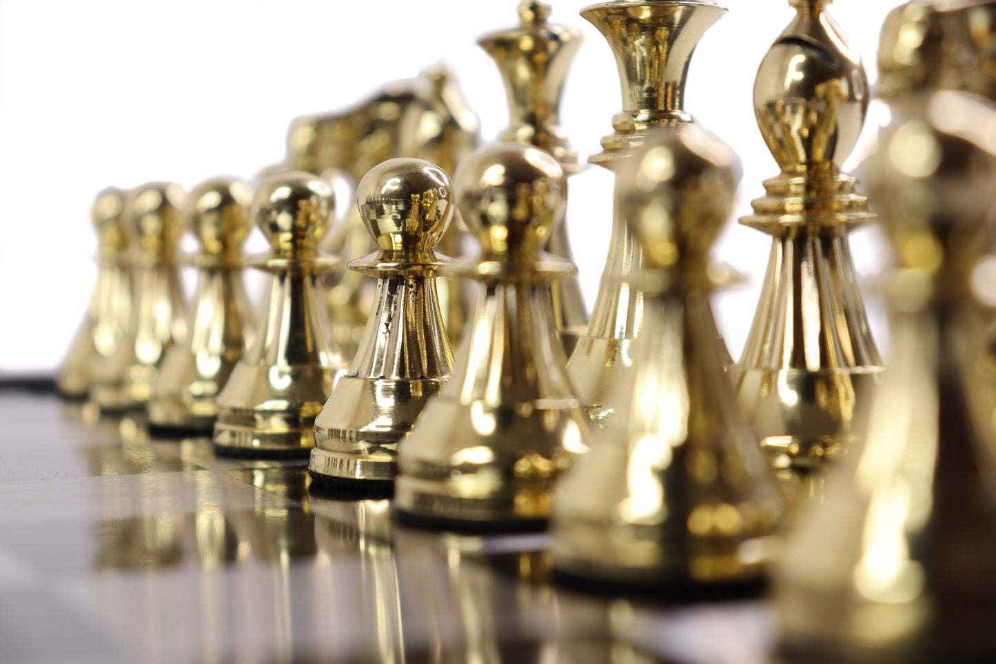 playminds 21" Luxury Roman Empire Metal Chess Set | Artisan Bud Rosewood & Maple