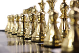 playminds 21" Luxury Roman Empire Metal Chess Set | Artisan Bud Rosewood & Maple