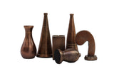 playminds 21-Inch Luxury Roman Empire Minimalist Metal Chess Set | Artisan Rosewood & Maple