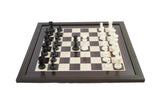 playminds 21" Grandmaster Series Ebony & Maple Wooden Chess Set – Triple-Weighted Professional Edition