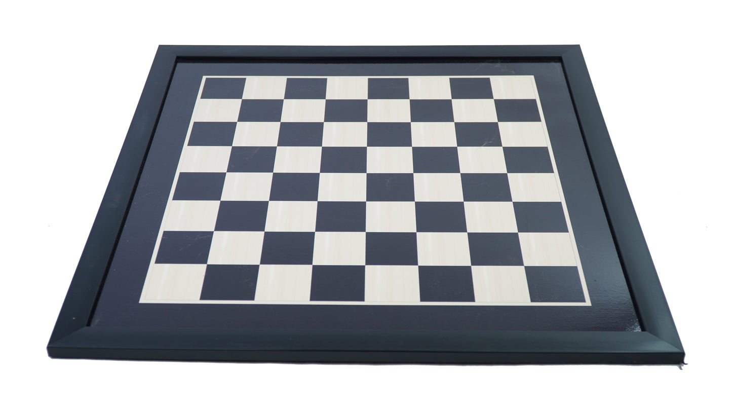 playminds 21" Artisan Heritage Wooden Chess Set – Glossy Crimson & Ebony Collector Series