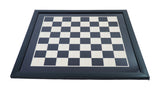 playminds 21" Artisan Heritage Wooden Chess Set – Glossy Crimson & Ebony Collector Series