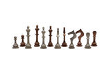 playminds 21-Inch Cylindrical Metal Chess Set | Machined Brass & Gunmetal