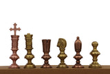 playminds Ultra-Slim Sculptural Metal Chess Set | Polished Brass & Gunmetal