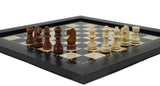 playminds 21" Signature Tournament Wooden Chess Set – Natural Grain & Staunton Series