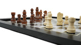 playminds 21" Professional Tournament Wooden Chess Set – High-Gloss Pedestal Edition
