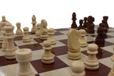 playminds 21-Inch Professional Staunton Wooden Chess Set with Tiered Pedestal Board