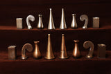 playminds 21-Inch Luxury Roman Empire Minimalist Metal Chess Set | Artisan Rosewood & Maple