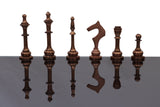 playminds 21-Inch Cylindrical Metal Chess Set | Machined Brass & Gunmetal