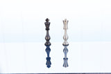 playminds 21-Inch Luxury Roman Empire Metal Chess Set | Artisan Rosewood & Maple