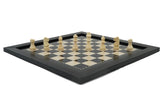 playminds 21" Signature Tournament Wooden Chess Set – Natural Grain & Staunton Series
