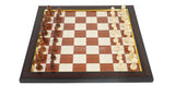 playminds 21" Boutique Grandmaster Wooden Chess Set – Gold-Inlay Pedestal Edition