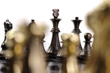 playminds 21" Luxury Roman Empire Metal Chess Set | Artisan Bud Rosewood & Maple
