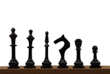 playminds Minimalist Slim-Line Metal Chess Set | Solid Brass & Gunmetal Black