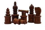 playminds 21-Inch Modernist Cylindrical Metal Chess Set | Solid Brass & Gunmetal