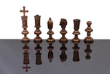 playminds Ultra-Slim Sculptural Metal Chess Set | Polished Brass & Gunmetal