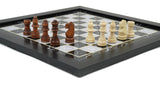 playminds 21" Professional Tournament Wooden Chess Set – High-Gloss Pedestal Edition