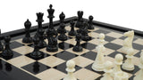 playminds 21" Artisan Heritage Wooden Chess Set – Glossy Crimson & Ebony Collector Series