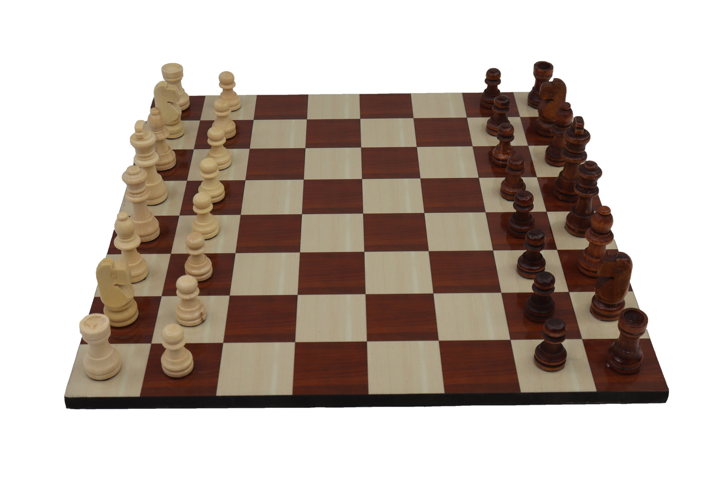 playminds 21-Inch Professional Staunton Wooden Chess Set with Tiered Pedestal Board