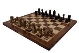 playminds Roman Empire Metal Chess Set with Artisan Floral Chest