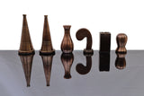 playminds 21-Inch Luxury Roman Empire Minimalist Metal Chess Set | Artisan Rosewood & Maple