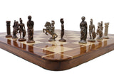 playminds Ancient Roman Empire Luxury Metal Chess Set