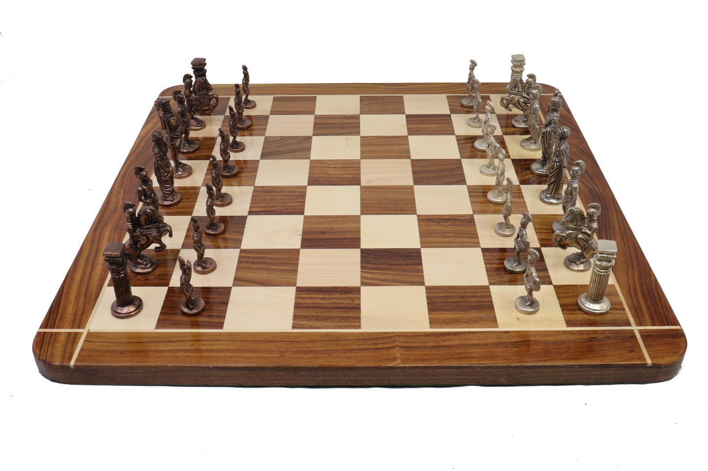 playminds Ancient Roman Empire Luxury Metal Chess Set