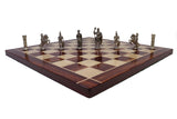 playminds Roman Warrior Handcrafted Metal Chess Set