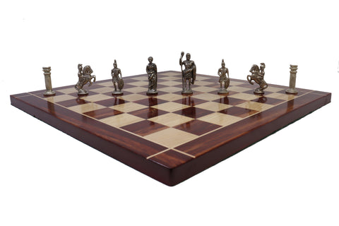 playminds Roman Warrior Handcrafted Metal Chess Set