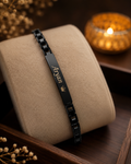 Rakhi - Black Bracelet - Personalized Name Rakhi