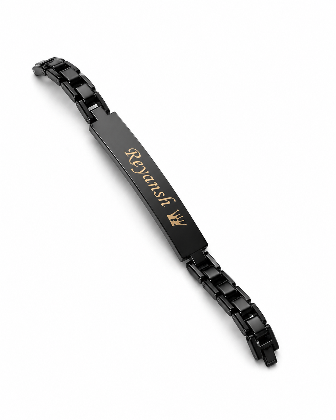 Rakhi - Black Bracelet - Personalized Name Rakhi
