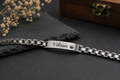 Rakhi - Silver Bracelet - Personalized Name Rakhi