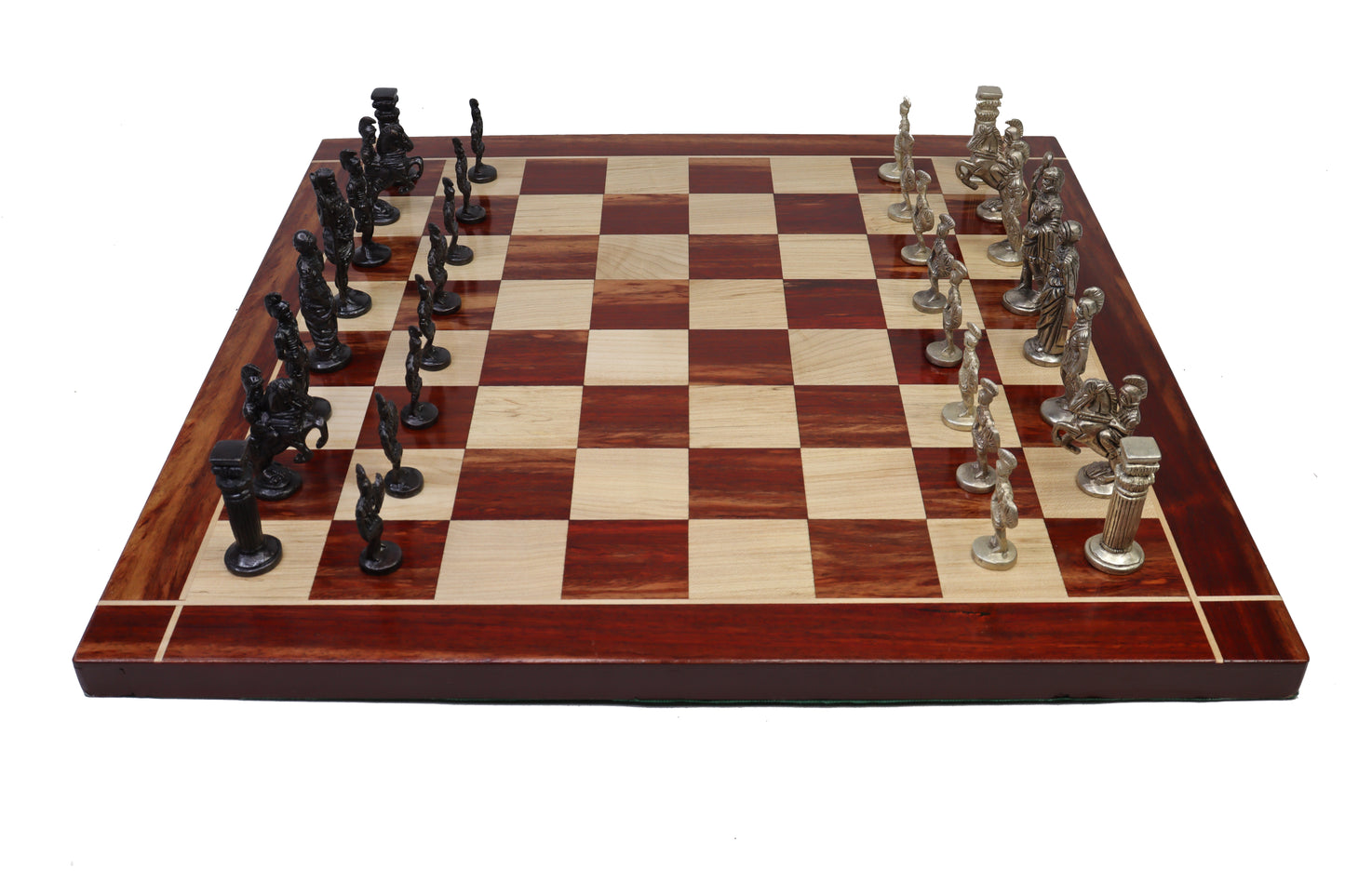 playminds Roman Warrior Handcrafted Metal Chess Set