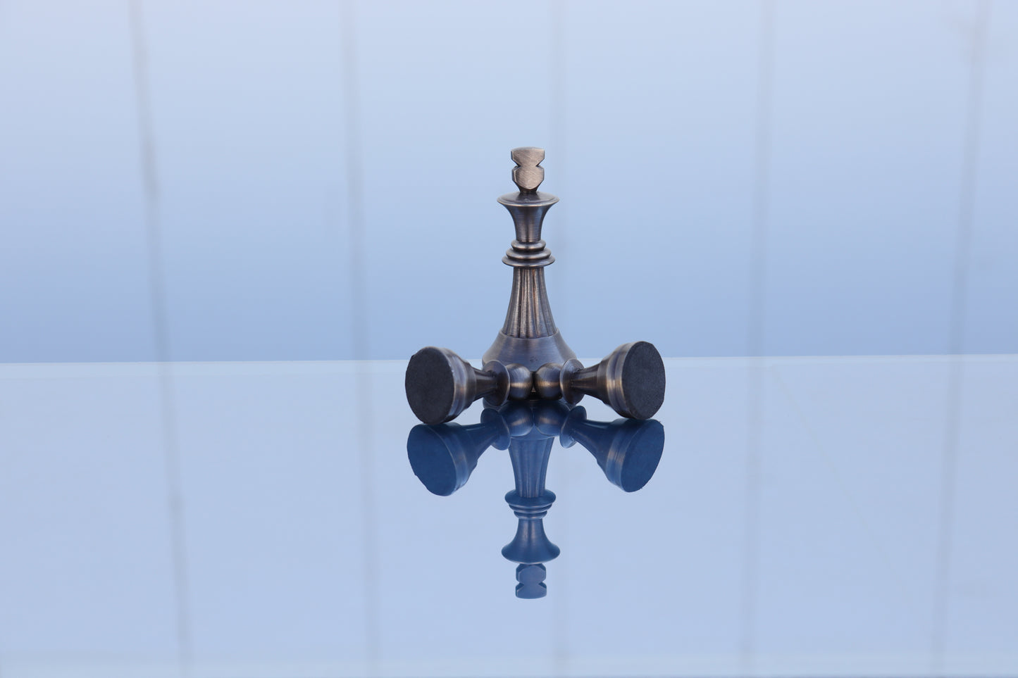 playminds 21" Luxury Roman Empire Metal Chess Set | Artisan Bud Rosewood & Maple
