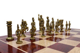 playminds Gold & Black Roman Handcrafted Metal Chess Set