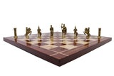 playminds Gold & Black Roman Handcrafted Metal Chess Set