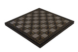playminds 21" Luxury Roman Empire Minimalist Metal Chess Set | Bud Rosewood & Maple