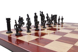 playminds Gold & Black Roman Handcrafted Metal Chess Set