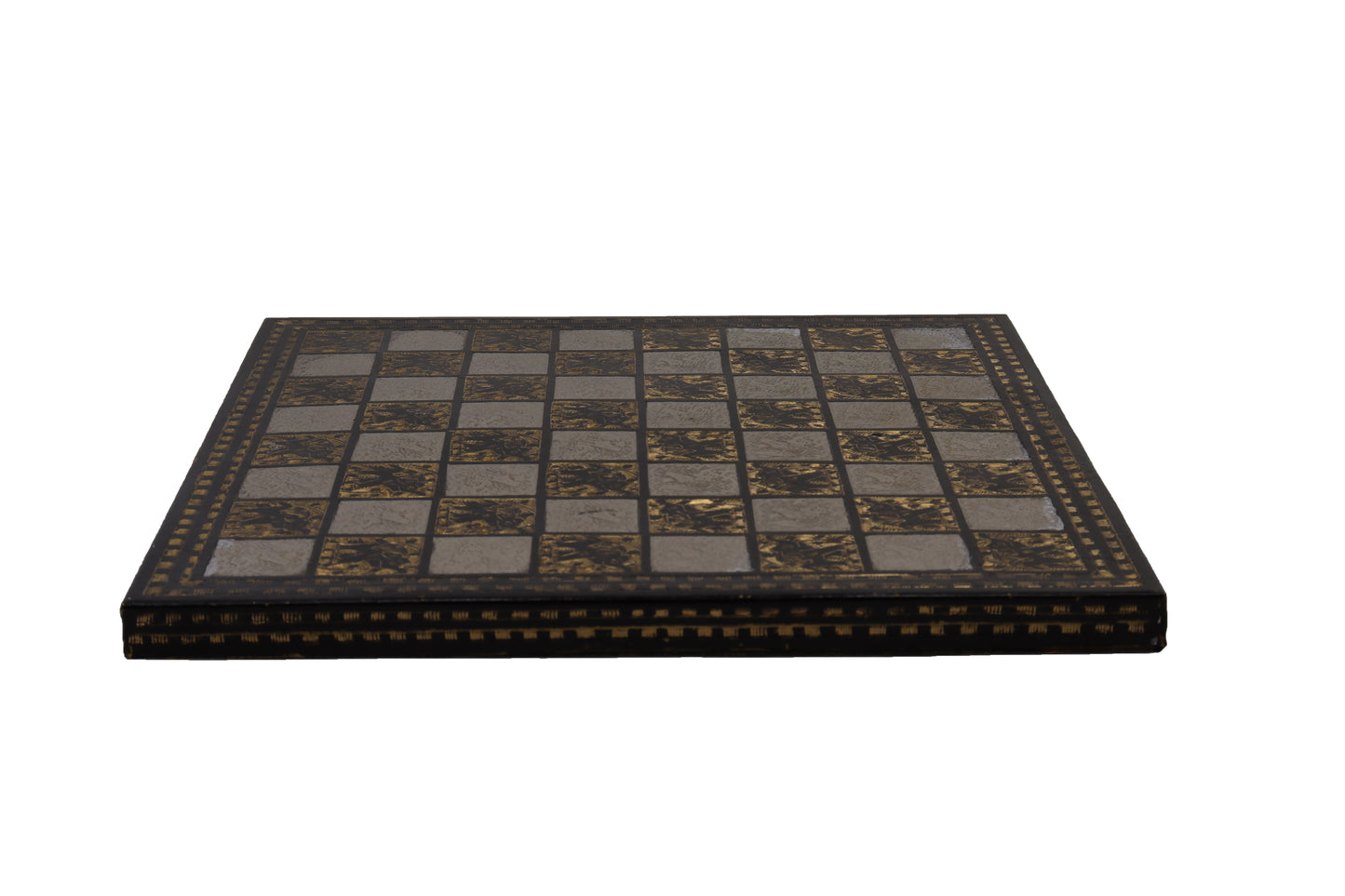 playminds 21" Luxury Roman Empire Minimalist Metal Chess Set | Bud Rosewood & Maple