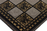 playminds 21" Luxury Roman Empire Minimalist Metal Chess Set | Bud Rosewood & Maple