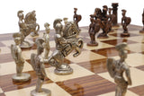 playminds Ancient Roman Empire Luxury Metal Chess Set