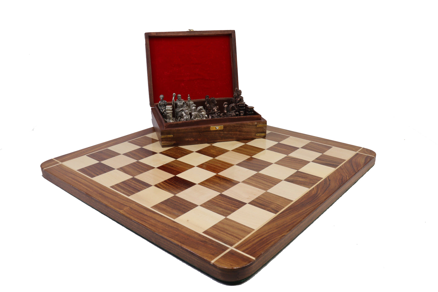 playminds Ancient Roman Empire Luxury Metal Chess Set