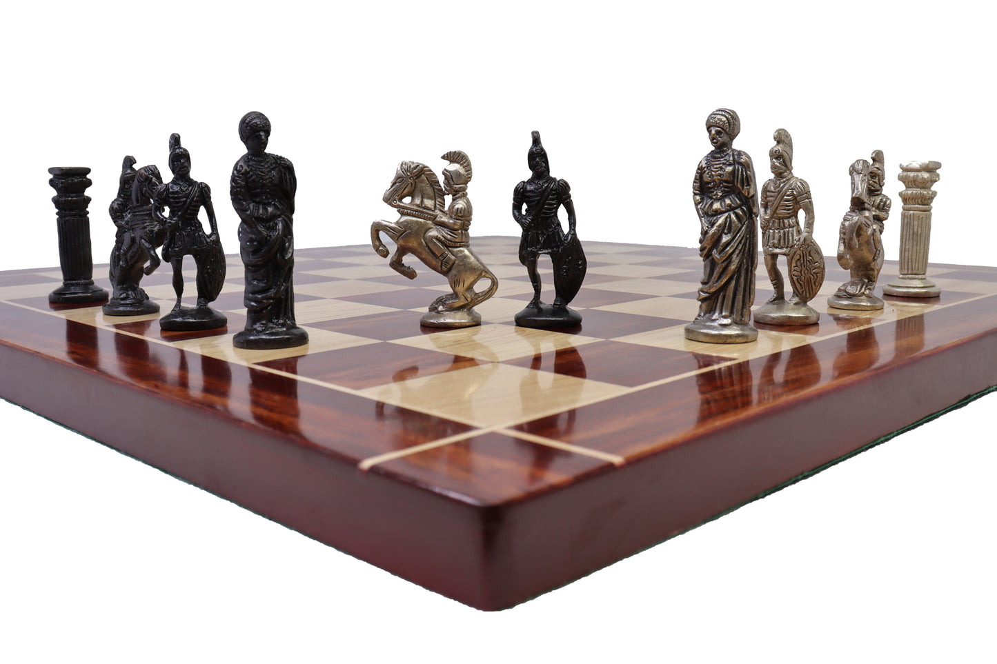 playminds Roman Warrior Handcrafted Metal Chess Set